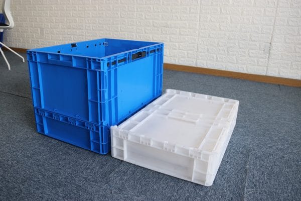 collapsible crate with lid