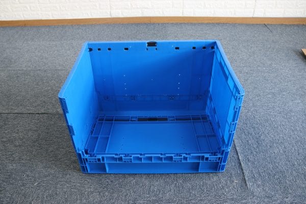 collapsible crate with lid
