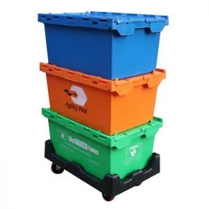 flip top storage tote