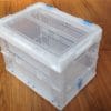 folding crate with lid