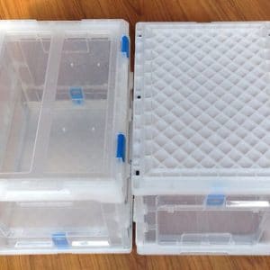 folding crate with lid