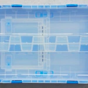 folding plastic pallet container