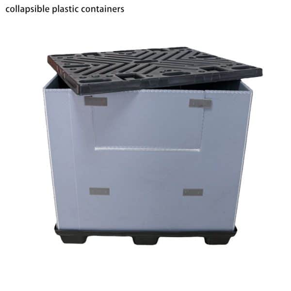 Collapsible plastic sleeves boxes