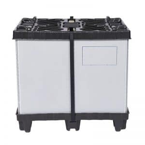 collapsible plastic gaylord sleeve boxes with Divide