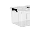 33L clear plastic storage totes, clear plastic storage container - छवि 5