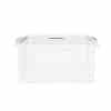 33L clear plastic storage totes, clear plastic storage container - छवि 4