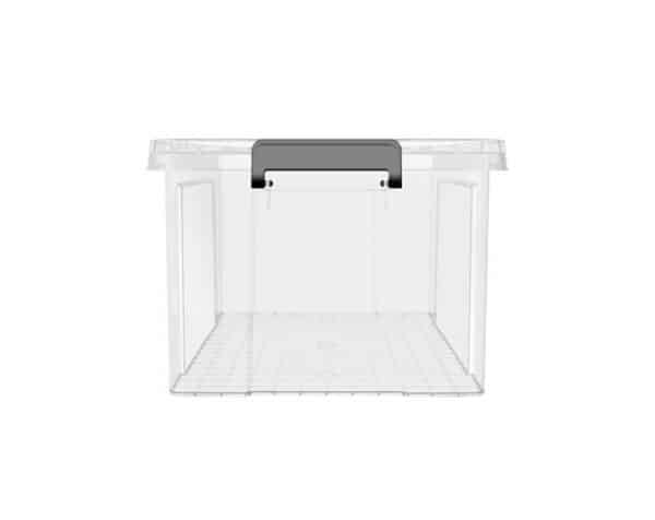 33L clear plastic storage totes, clear plastic storage container - Image 2
