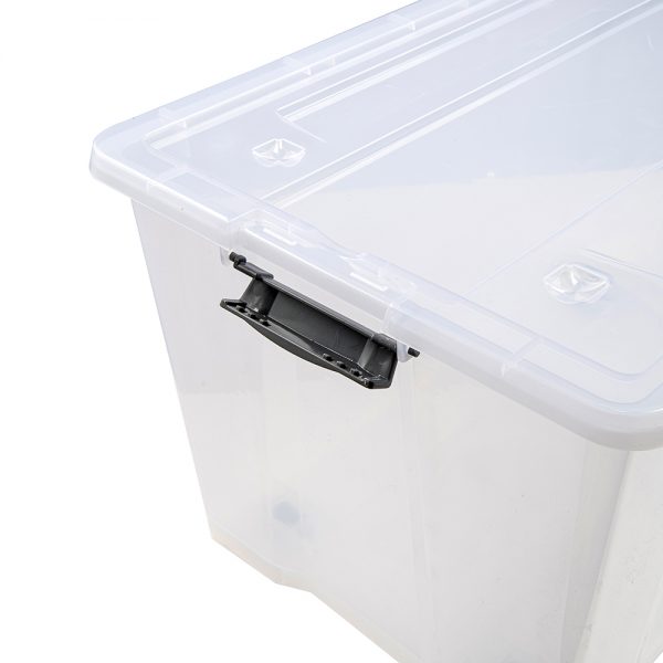 50L clear storage boxes with wheels - Image 3