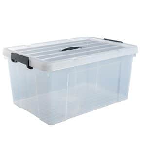 66L clear plastic storage bin, cheap clear storage bins