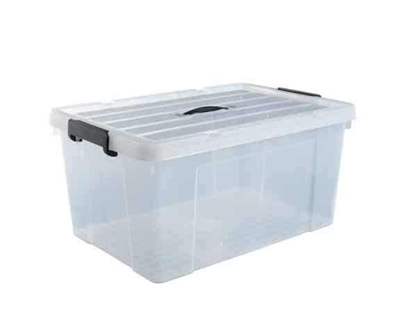 66L clear plastic storage bin, cheap clear storage bins