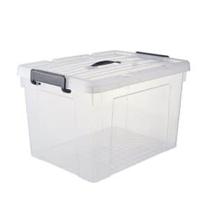 47L plastic clear storage containers, clear totes for storage