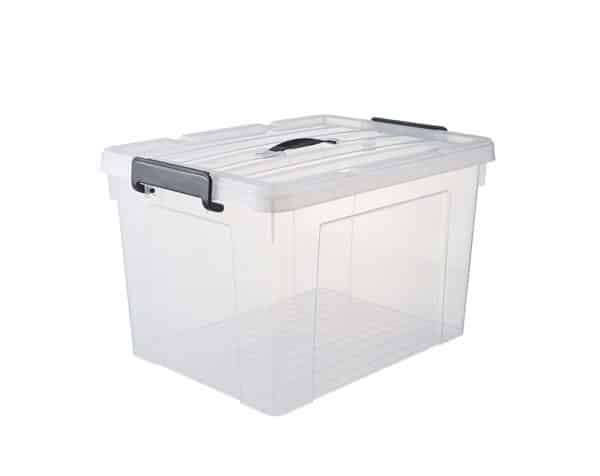 47L plastic clear storage containers, clear totes for storage