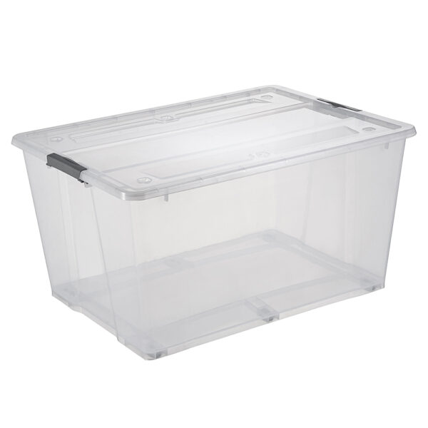 128L extra large clear plastic storage box