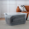 128L extra large clear plastic storage box