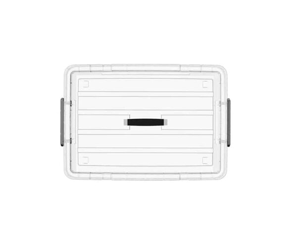 clear plastic storage boxes with lids 20L