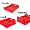 plastic stackable bread trays